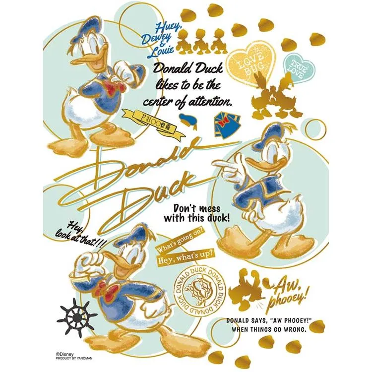 Puzzle Barevné zlaté / Kačer Donald Mickey a přátelé 300 dílků YAM-42-97