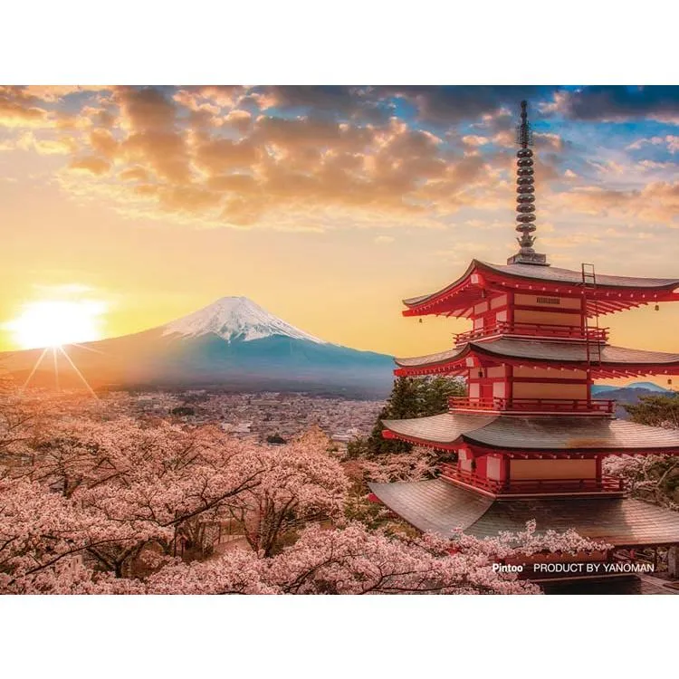 Puzzle Fuji a třešňové květy 150 dílků YAM-2308-27 YANOMAN