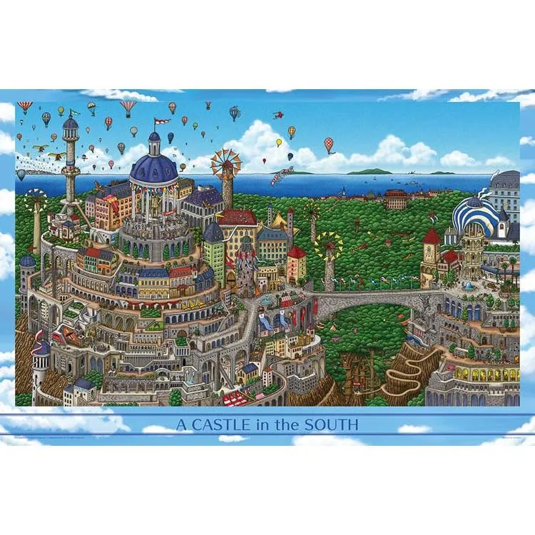 Puzzle Jižní hrad Hirofumi Kamigaki 1000 dílků YAM-10-1444 YANOMAN