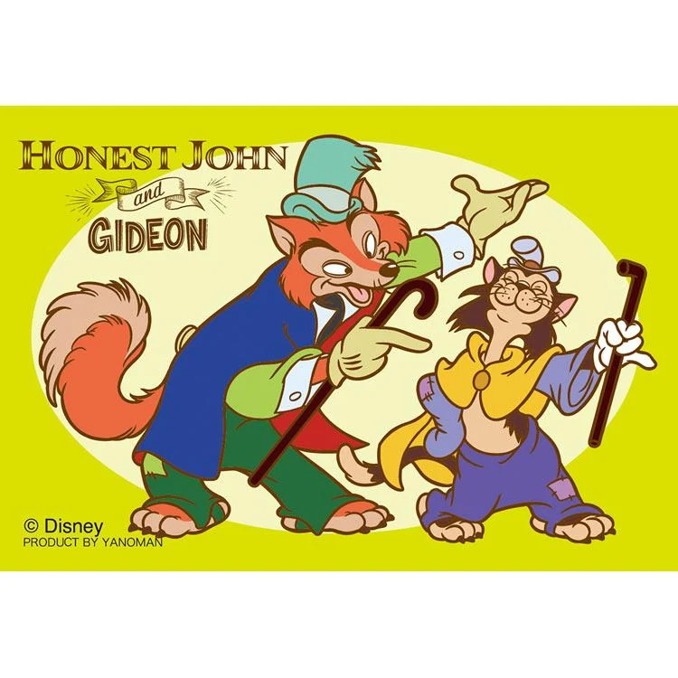 Puzzle Honest John & Gideon Pinocchio 70 dílků YAM-70-20 YANOMAN