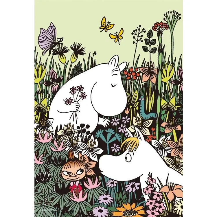 Puzzle Mumin v květinovém poli 300 dílků YAM-03-874 YANOMAN