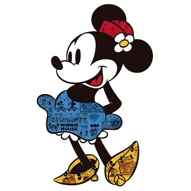 Puzzle Silueta - Minnie Mouse Mickey a přátelé 304 dílků YAM-31-02 YANOMAN