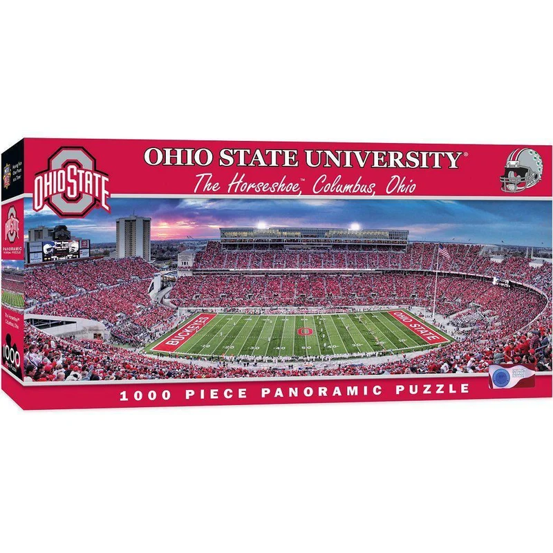 Ohio State Buckeyes Panoramic Stadium 1000 Piece Jigsaw Puzzle