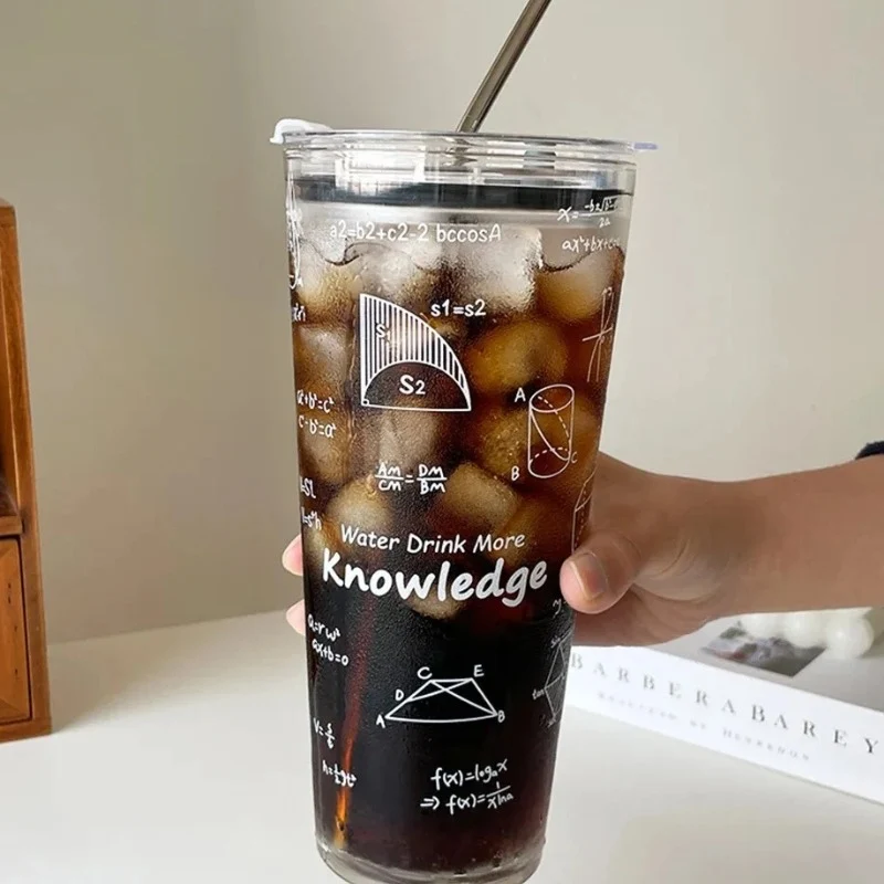 Mug En Verre 1000ML (Paille)