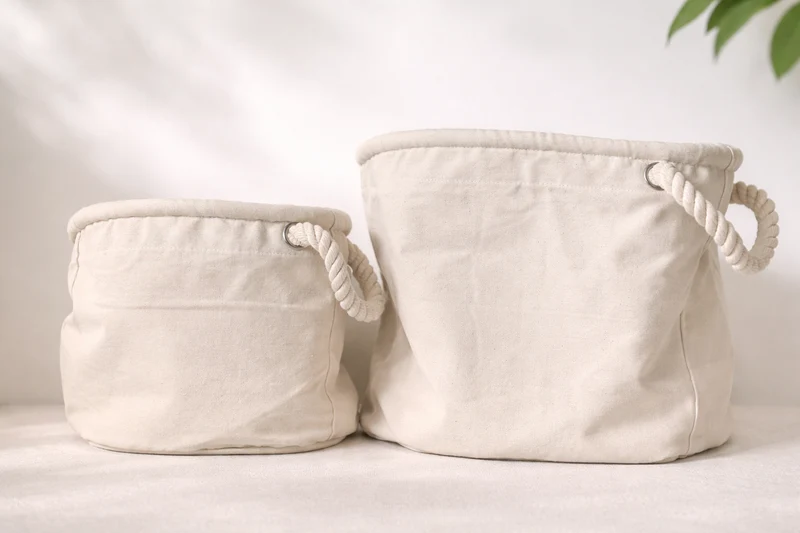 Panier personnalisé tressé