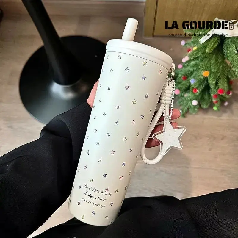 Gourde Isotherme Avec Paille Intégrée 750ML - Adulte