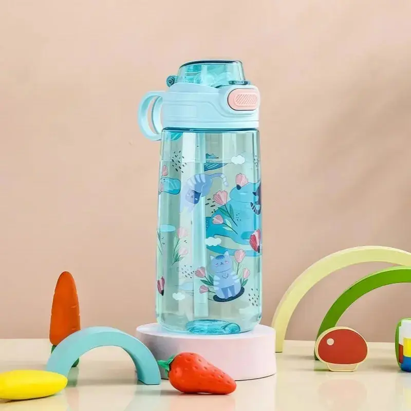Gourde Enfant Transparente Portable 550 ml