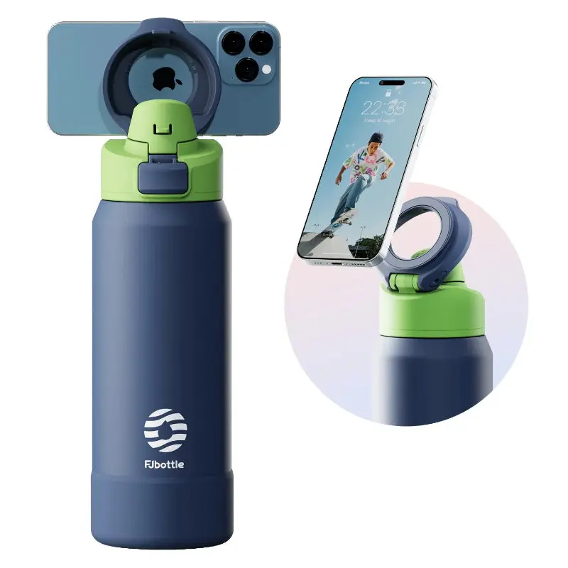 Gourde Isotherme avec Support Magnétique 950 ml (Bleu)