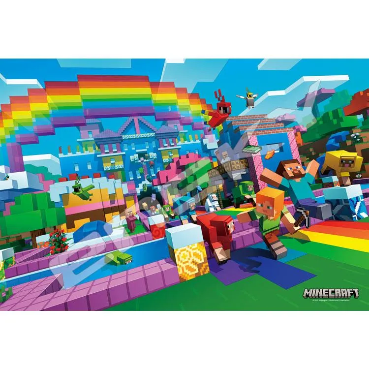 Puzzle Svět barev Minecraft – 300 dílků, ENS-300-ML10