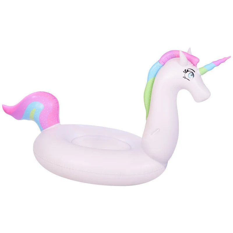 Rainbow Unicorn 9-1/2 foot Pool Float