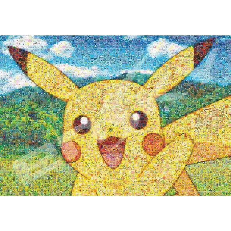 Puzzle Pokémon Mosaic Art R-Pikachu- Pokémon – 500 dílků, ENS-500T-L17