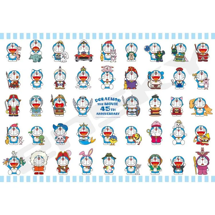 Puzzle DORAEMON FILM 1980-2025 Doraemon – 1000 dílků, ENS-1000T-533
