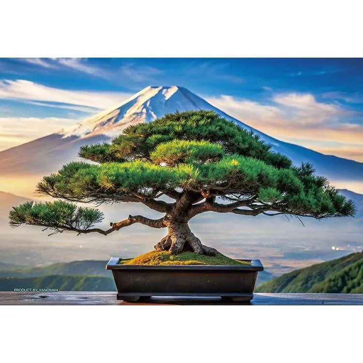 Puzzle Bonsaj s horou Fudži, 70 dílků, YAM-97-313, YANOMAN