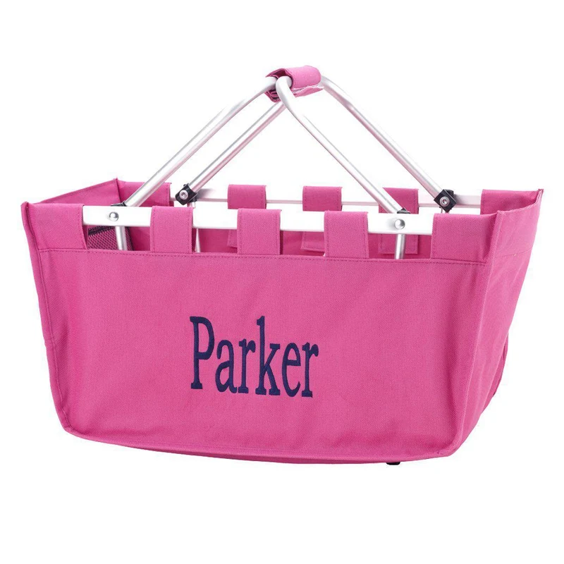 Hot Pink Market Tote - Personalized