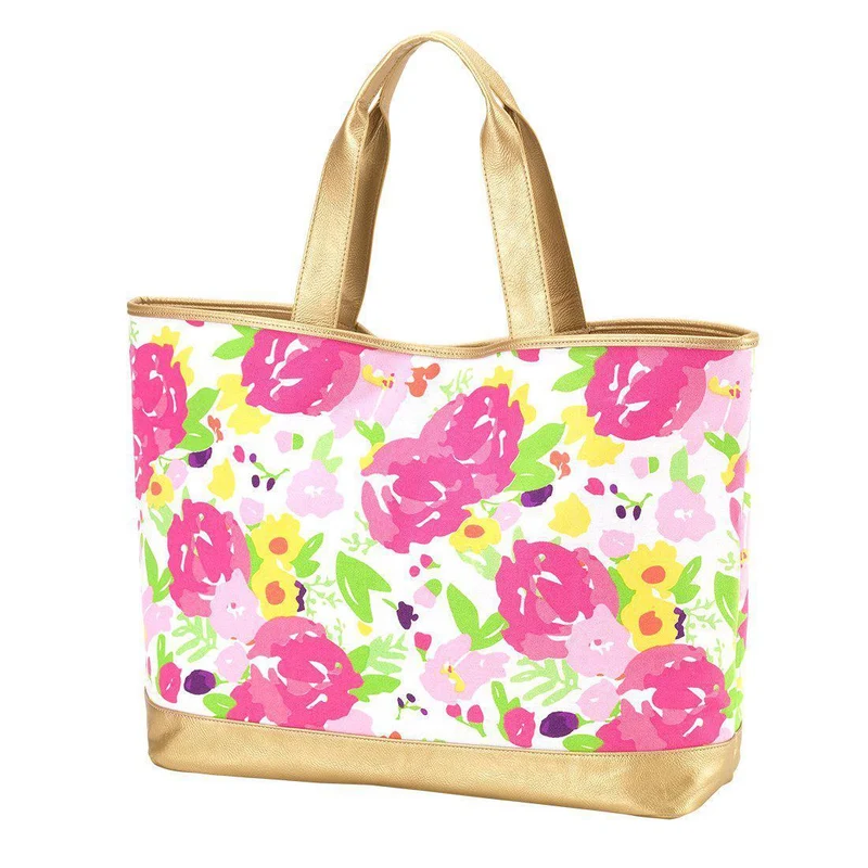 Floral Cabana Tote - Personalized