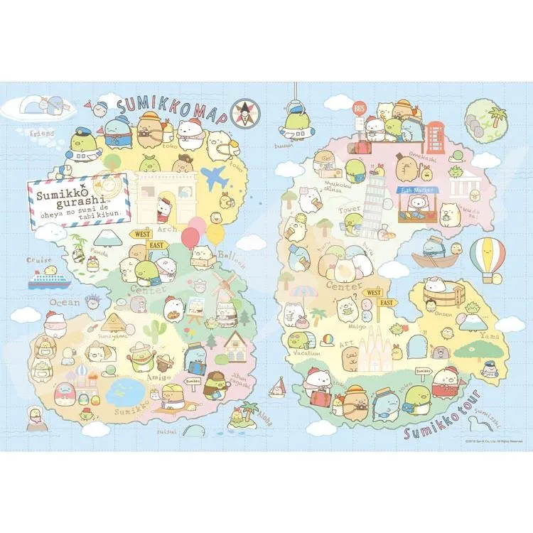 Puzzle V rohu místnosti Sumikko Gurashi – 1000 dílků, ENS-1000T-86