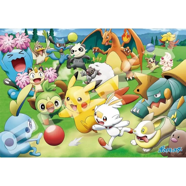 Puzzle Pojďme si hrát s míčky! Přihrávka-přihrávka-kop! Pokémon – 1000 dílků, ENS-1000T-149
