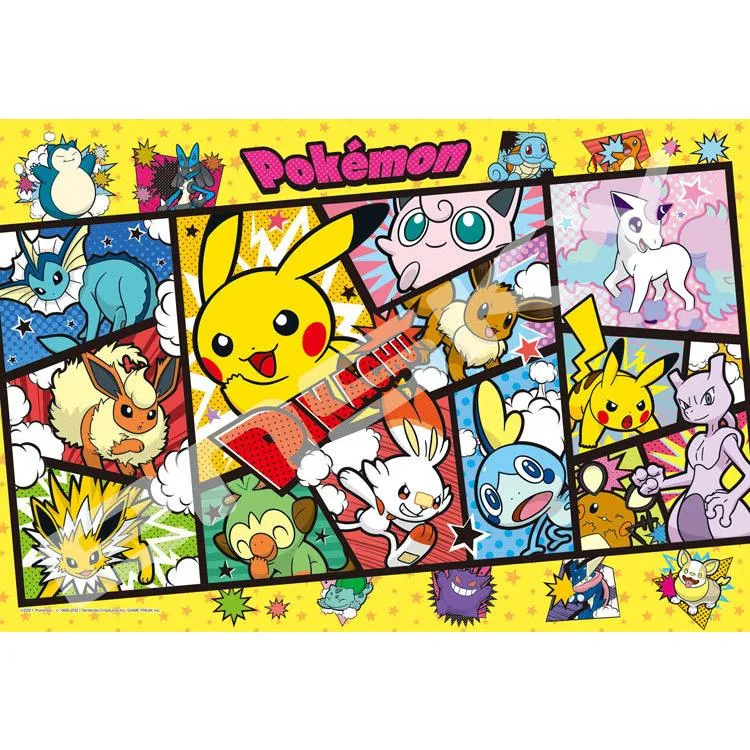 Puzzle Pokémon Comic Art Pokémon – 108 dílků, ENS-108-L760