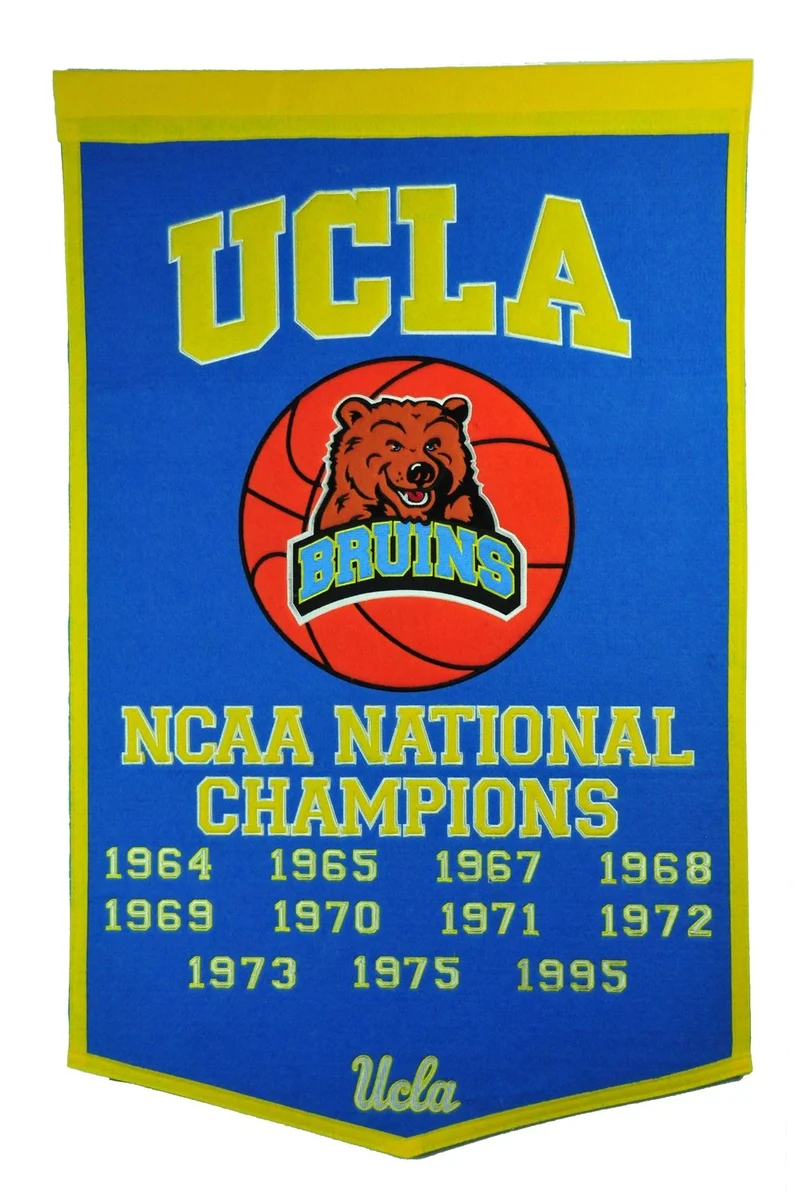 UCLA Vintage Wool Dynasty Banner With Cafe Rod