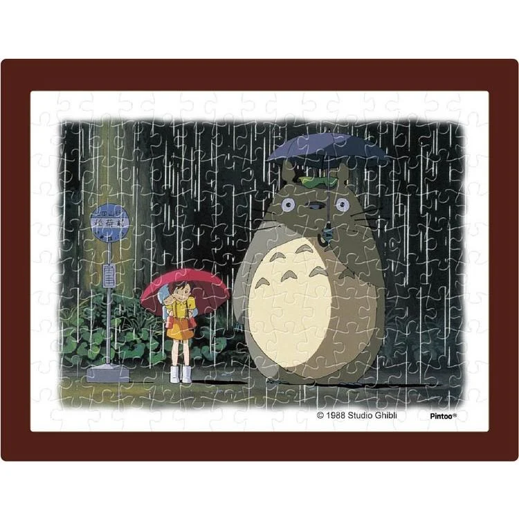 Puzzle Deštivá autobusová zastávka Můj soused Totoro – 150 dílků, ENS-MA-13