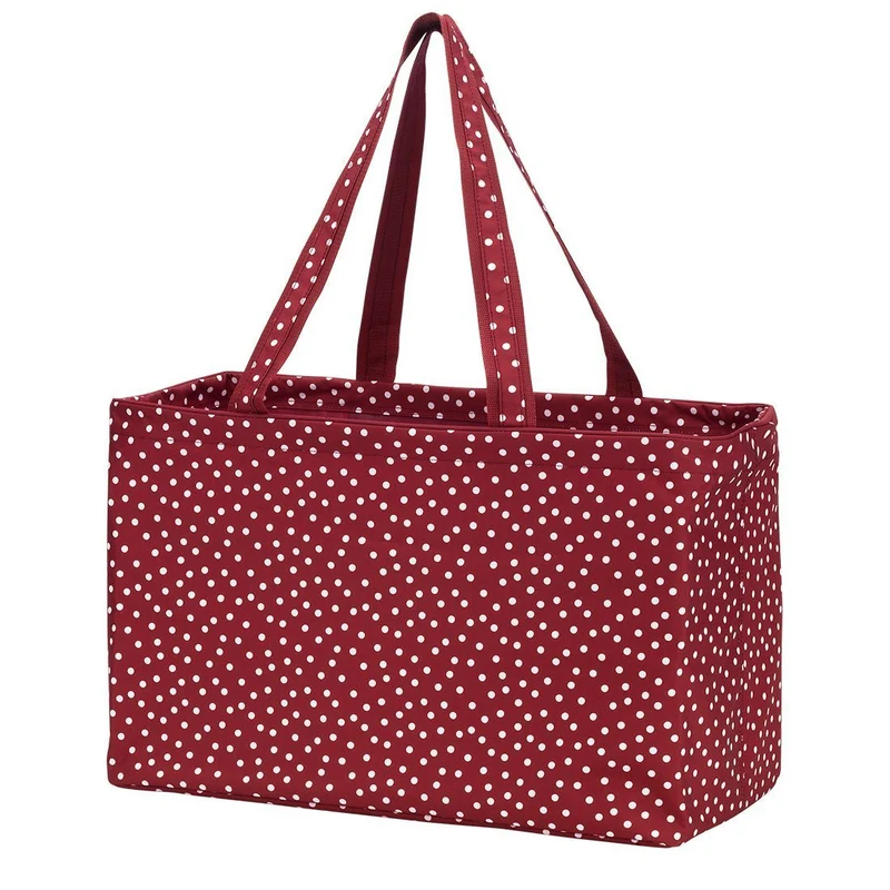 Garnet Scattered Dot Ultimate Tote - Personalized