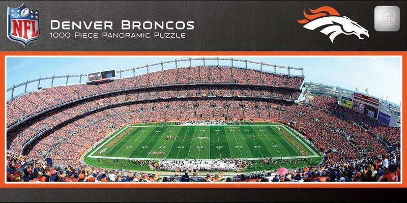 Denver Broncos 1,000 Piece Panoramic Puzzle