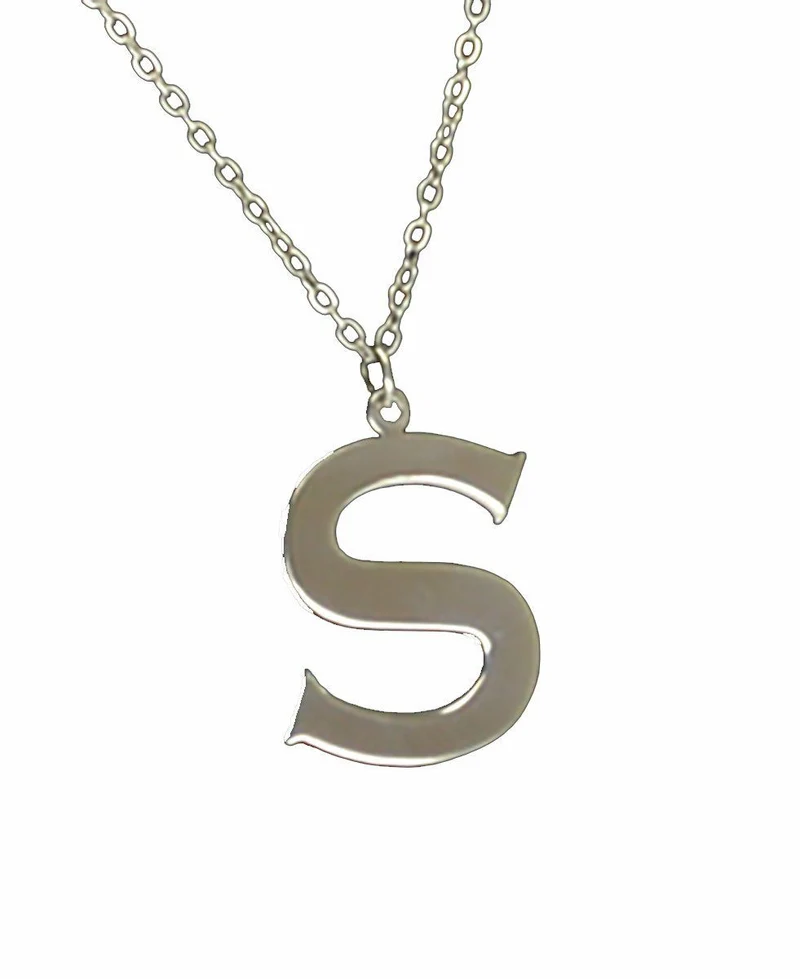 Sterling Silver Initial Pendant - Handcrafted in the USA