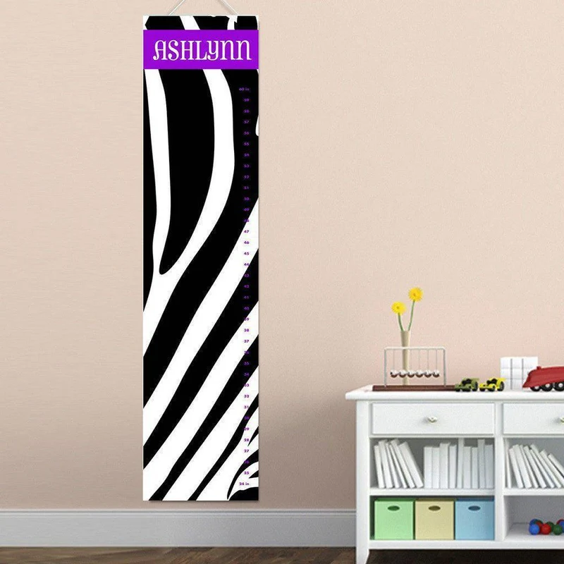 Zainy Zebra Personalized Growth Chart