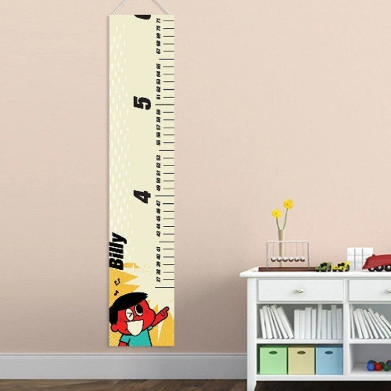 Retro Boy's Personalized Height Chart