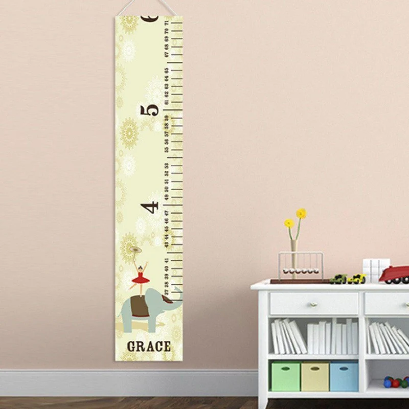 Circus Princess Personalized Height Chart