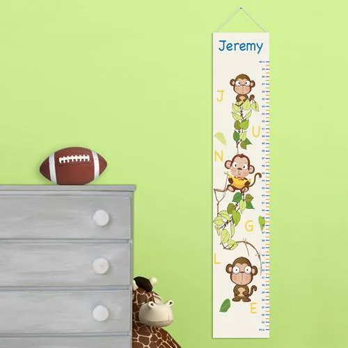 Barrel of Monkeys Children's Personalized Height Chart