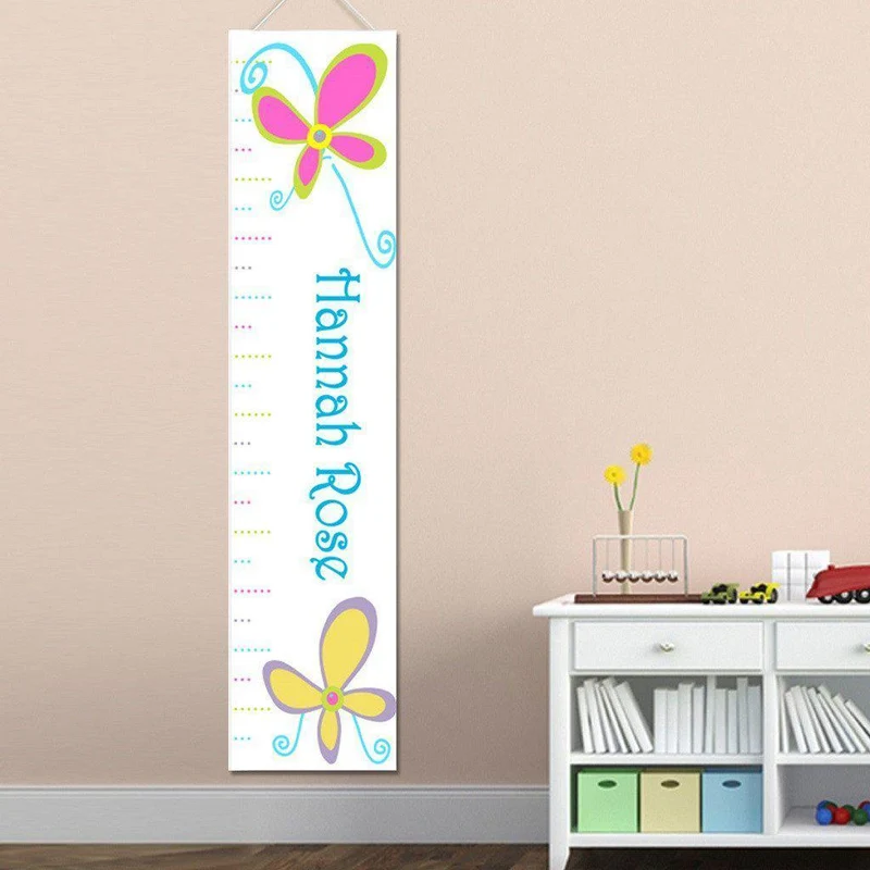 Bright Butterflies Personalized Growth Chart