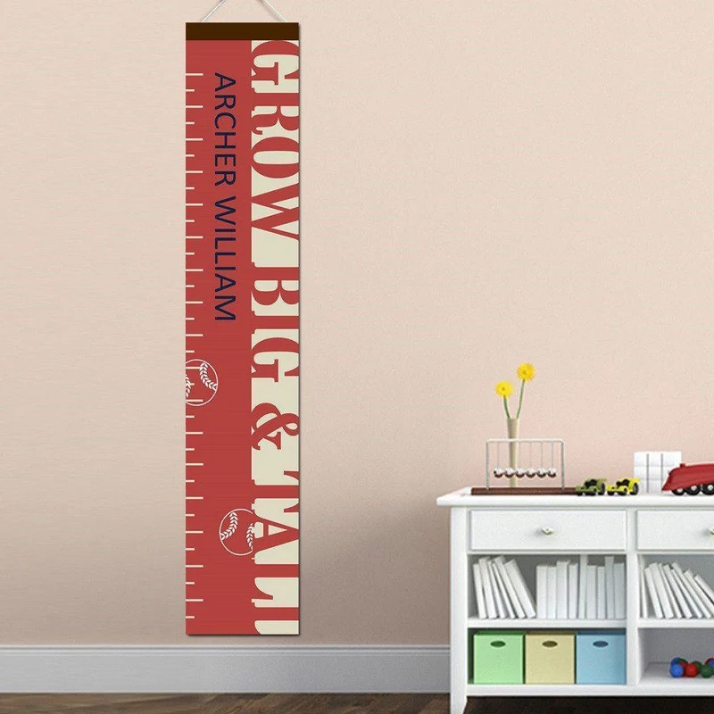 Big and Tall Baseball Personalized Growth Chart