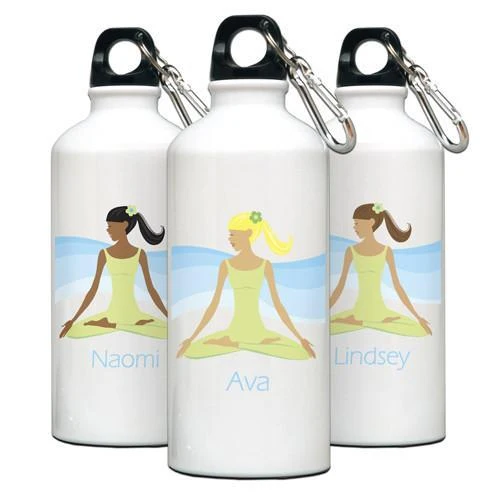 Go Girl Personalized Meditate Water Bottle