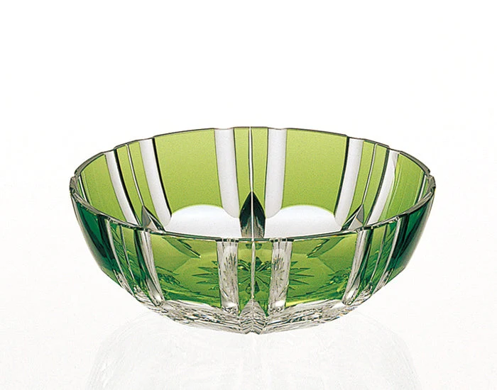 Miska Kagami Crystal Edo Kiriko Green M347-1908-CGR
