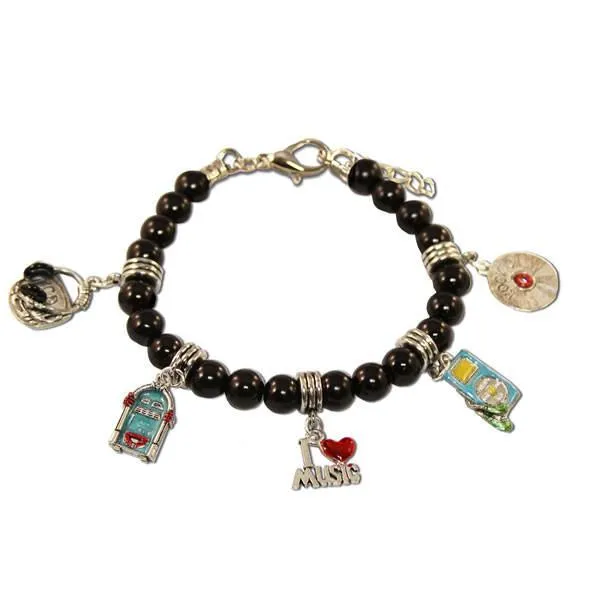 Music Lover Charm Bracelet in Silver