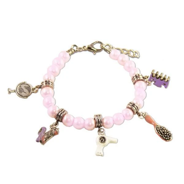 Beautician Charm Bracelet in Silver