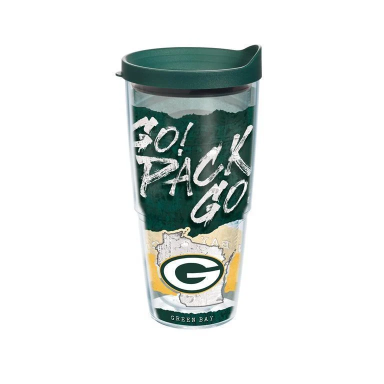 Green Bay Packers Statement 24 oz. Tervis Tumbler with Lid - (Set of 2)