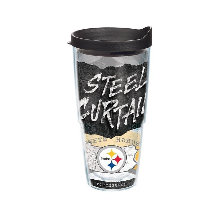 Pittsburgh Steelers Statement 24 oz. Tervis Tumbler with Lid - (Set of 2)