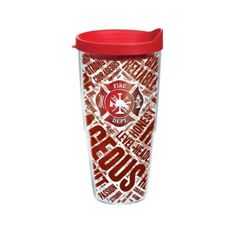 Firefighter Courageous 24 oz. Tervis Tumbler with Lid - (Set of 2)