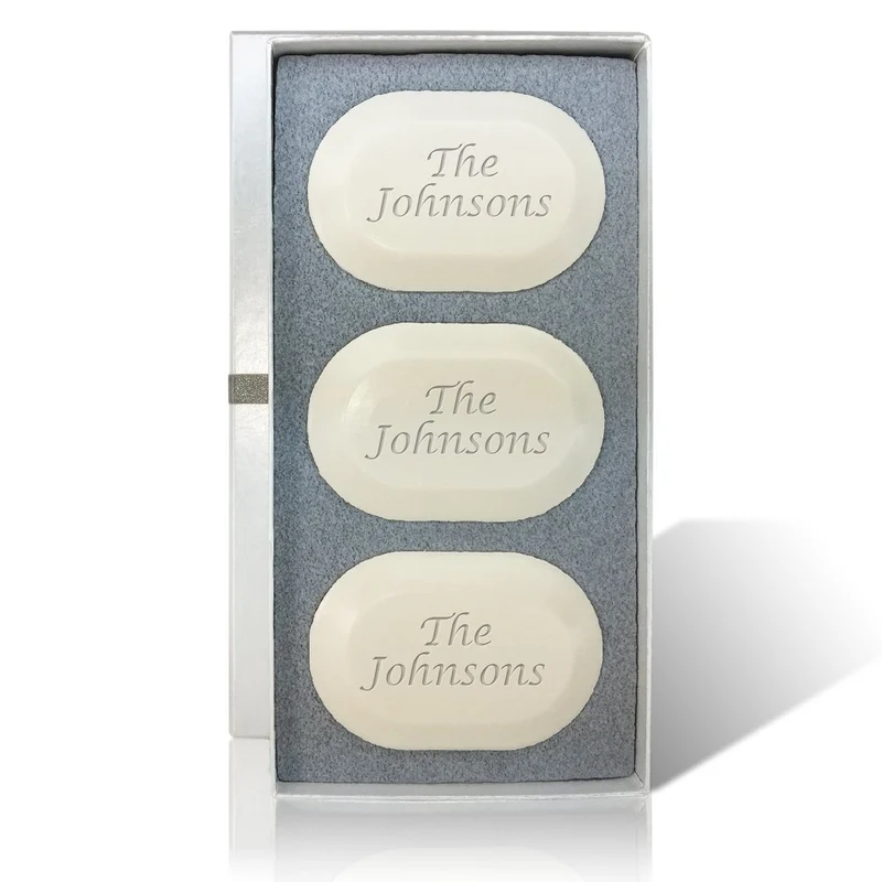 Personalized Carved Soap Trio - Name or Phrase