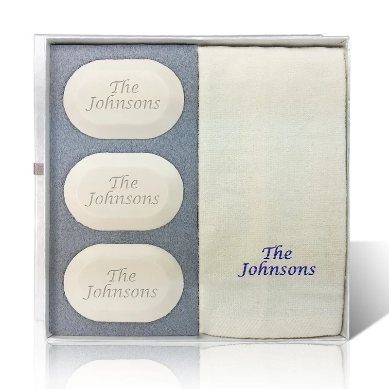 Personalized Carved Soap Luxury Gift Set - Name or Phrase