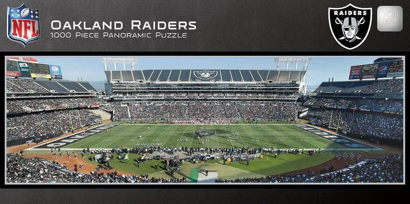 Oakland Raiders 1,000 Piece Panoramic Puzzle