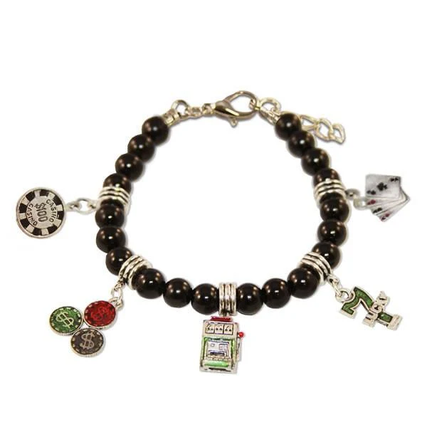 Casino Charm Bracelet in Silver