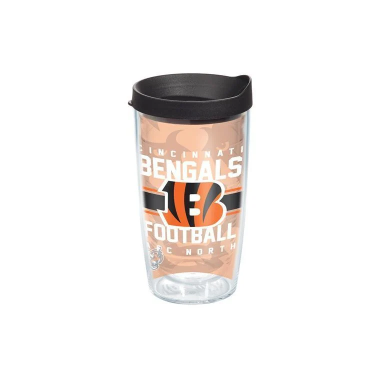 Cincinnati Bengals Gridiron 16 oz. Tervis Tumbler with Lid - (Set of 2)