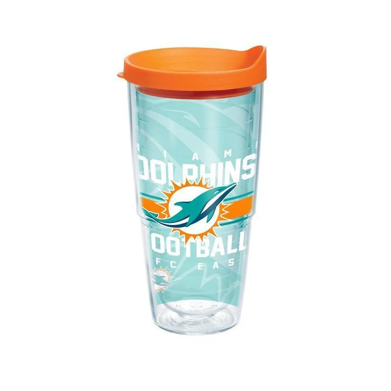 Miami Dolphins Gridiron 24 oz. Tervis Tumbler with Lid - (Set of 2)