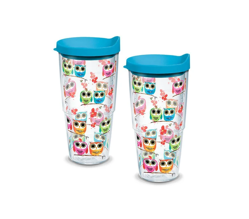 Owl 24 oz. Tervis Tumbler with Lid - (Set of 2)