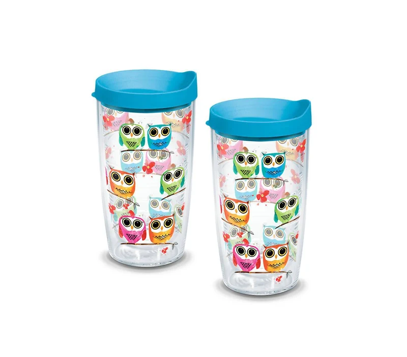 Owl 16 oz. Tervis Tumbler with Lid - (Set of 2)