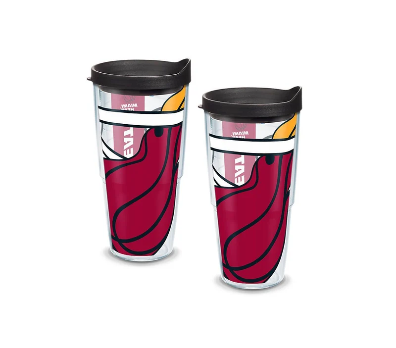 Miami Heat Colossal 24 oz. Tervis Tumbler with Lid - (Set of 2)