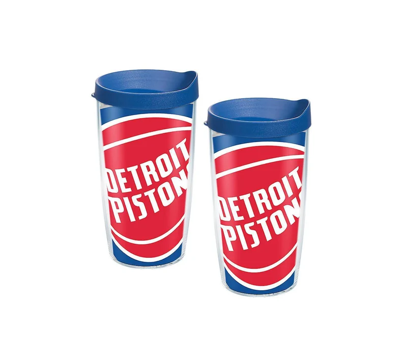 Detroit Pistons Colossal 16 oz. Tervis Tumbler with Lid - (Set of 2)